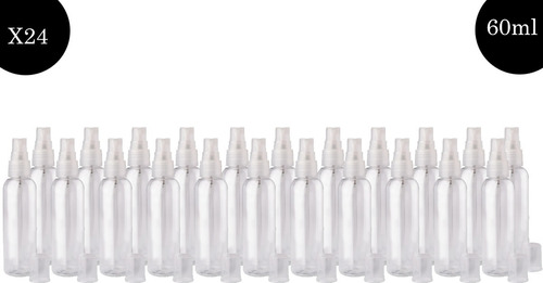 Envase Plastico Pvc 60ml Atomizador Spray X24