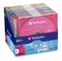 Comprar Discos Virgenes Cd-r 25 Discos De Colores Verbatim 94611 \u002Fvc