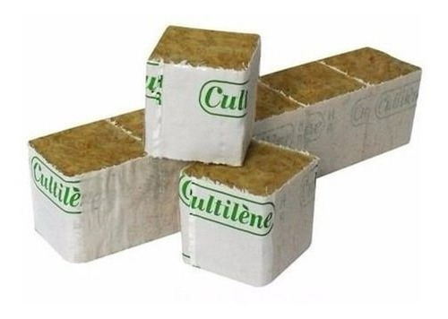 Imagem 4 de 5 de Cultilene Wool Block (bloco De Lã De Rocha) - 10 Un De 4x4cm