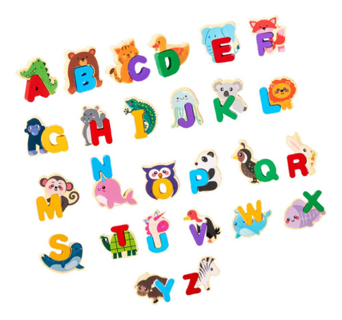 Puzzle De Madeira Do Alfabeto Abc Placa De Quebra