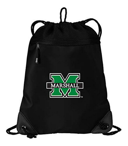 Bolsa De Cordón Marshall University Con Malla Y Microfibra -