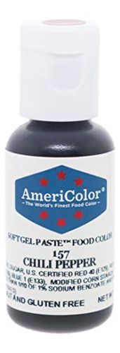 Americolor Soft Gel Paste Food Color, Chili Pepper.botella D