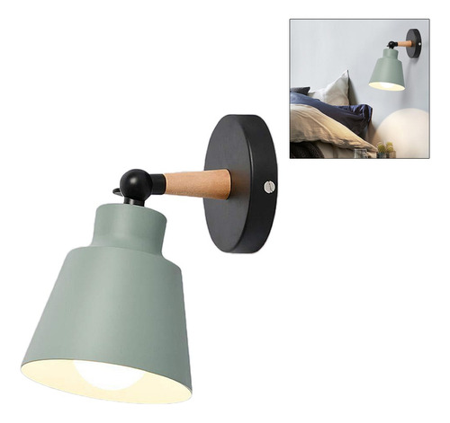 Lámpara De Lectura De Cabecera Con Luz De Una Sola Pared