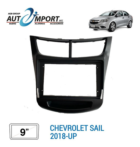 Adaptador De Radio 9 Pulgadas Chevrolet Sail 2018-up