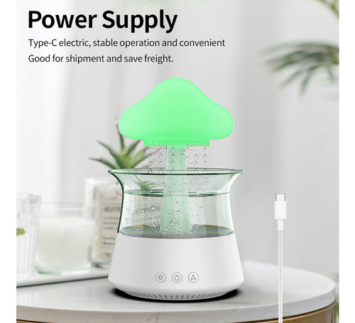 Umidificador De Nuvem E Chuva, Luz Noturna, Luzes Coloridas