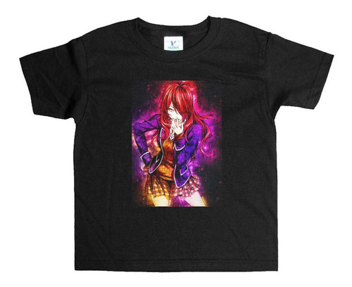 Remera Negra Niños Food Wars Shokugeki No Soma R147