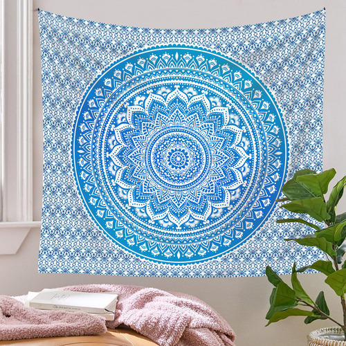 Tapiz Bohemio Mandala 130x150 Cm.decoración Hogar