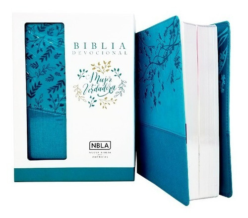 Biblia Mujer Verdadera Nbla Duotono Aqua