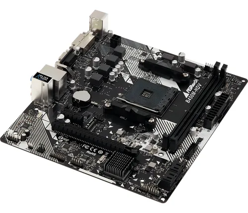 Placa Madre Asrock B450m-hdv R4.0 Am4 Hdmi Ddr4