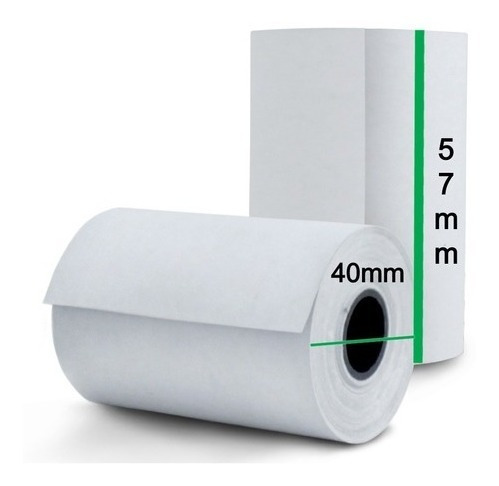 100rollos Termicos 57x40mm Registradora Cr2050 Aclas Todas