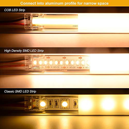 Kit De Conectores Tipo Tira Led Cob De 8 Mm Y 2 Pines Con En