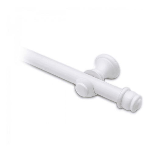Suporte P/ Cortina Varão Simples 19mm 1un C/ponteira 2metros
