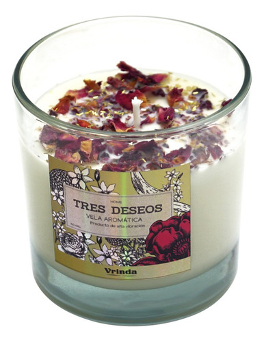 Velas Aromática En Vaso Vidrio Vela De Intención  Deseos