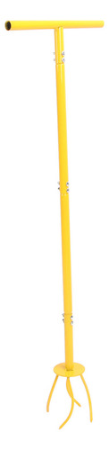 Hand Tiller Manual Twist Iron Portable Long Handle Garden