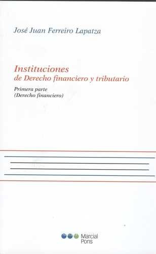 Libro Instituciones De Derecho Financiero Y Tributario. Pri