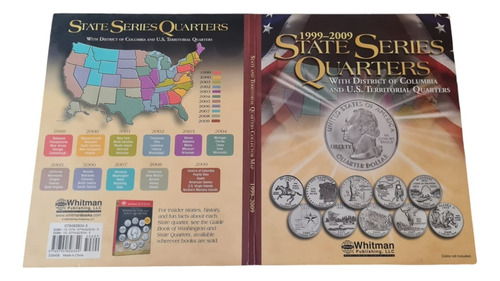 Album Coleccionador Serie Quarters 1999-2009 Estados 25 Cm