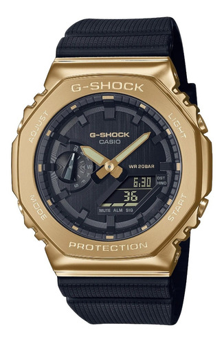 Imagen 1 de 10 de Reloj Casio G-shock Youth Iones Dorados Gm-2100g-1a9cr
