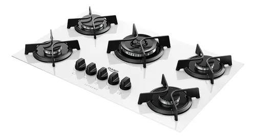 Cooktop 5 Boca Dako Supreme A Gás Branco Bivolt 110/220v