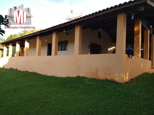 Imagem 3 de 30 de Ótima Chácara Com 3 Dormitórios, Pomar, Área Gourmet, Perto Da Cidade, À Venda, 1500 M² Por R$ 380.000 - Rural - Socorro/sp - Ch0886