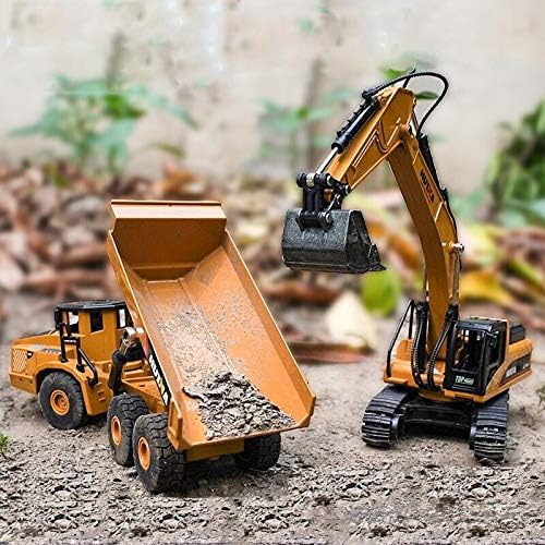 Gemini&genius 2pcs Vehículo De Construcción Juguetes Cami...