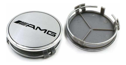 Centros De Llantas 75 Mm Insignia Amg Mercedes Benz