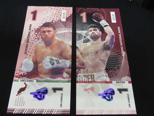 Billete Canelo Alvarez Box Pelea Canel Vs Ryder De Fantasia