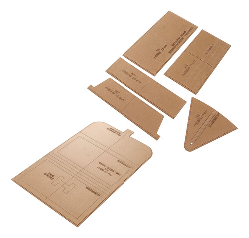 Clear Acrylic Template Set Wallet Handbag Zipper Wallet