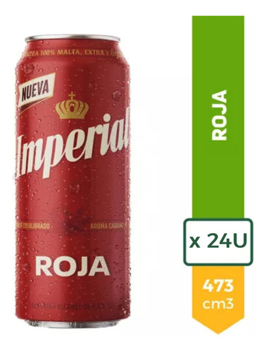 Cerveza Imperial Roja 473ml Lata X24u. Combox
