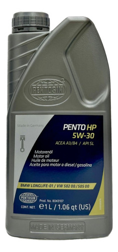 Pentosin Aceite Sintético Pento Hp Ll 5w30 1l