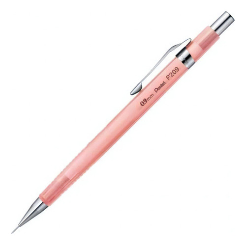 Lapiseira 0.9mm P209 Sharp Clena Rosa Transparente - Pentel