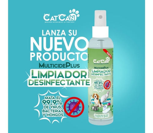 Desinfectante Concentrado Cat Can Multicide Plus 250 Ml  