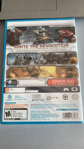 Assasin´s Creed Iii Wii U Nuevo (Usado)