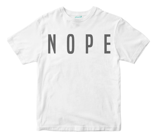 Playera Blanca Hombre Diseño Nope Ropa Varias Tallas Envío