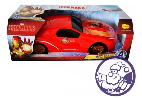 Ironman Car Rueda Libre 32 Cm Marvel Avengers Yellow 5018