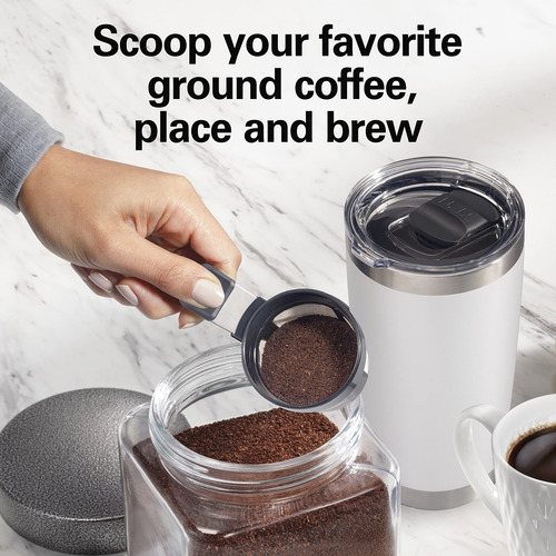 Cafetera Hamilton Beach The Scoop Single Serve, Color Negro