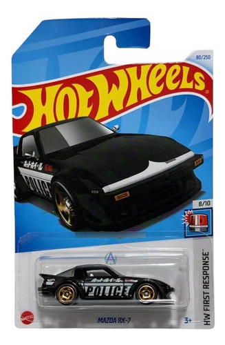Carrito Hot Wheels Hw First Response Mazda Rx-7 Htd54 3er C