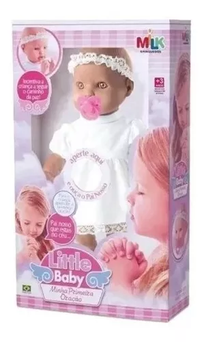 Boneca C/ Motoca Infantil Bebe Baby Petit Scooter Macia Milk
