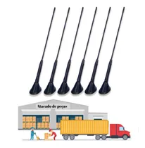 Comprar Kit 6 Antenas Haste Média Universal Preta Decorativa