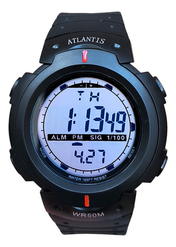 Relógio Masculino Digital Atlantis Cronometro Alarme