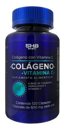 Suplemento Alimenticio Colágeno + Vitamina C 120 Caps 5h8