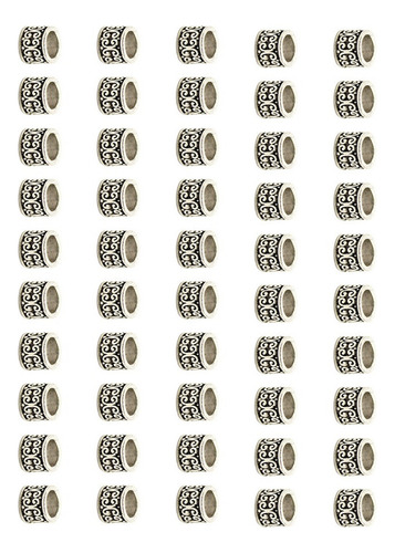 50 Anillos De Pelo Trenzados Para Rastas