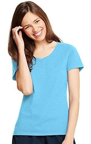 Camiseta Hanes X-temp Con Cuello En V Para Mujer