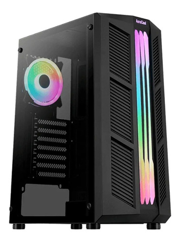 Aerocool Gabinete Prime Tg + Fan Argb Mid Tower Prime-g-bk-v