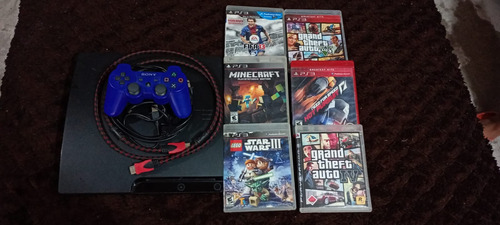 Play Station 3 Con Juegos Y Con 2 Controles (Usado)