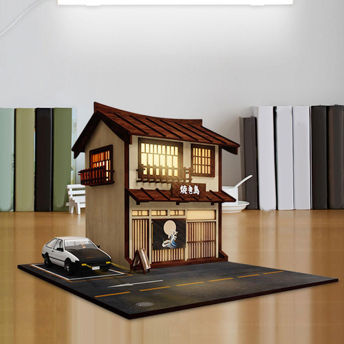 1:64 Modelo De Diorama De Garaje De Coche Diy Para