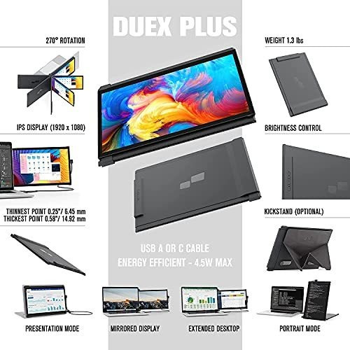 Monitor Portátil Mobile Pixels Duex Plus Para Ordenadores Po
