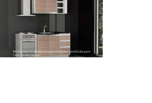 Muebles De Cocina 120 En Melamina Color A Eleccion.