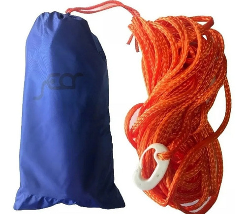 Soga Para Juego De Arrastre Inflable 19m Gancho Y Funda