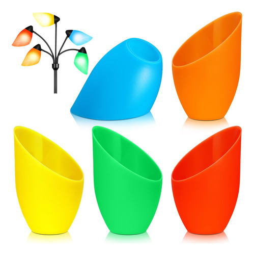 Pantalla De Plástico De Repuesto De 5 Colores Para Lámpara D