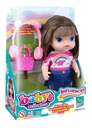 Imagem 2 de 7 de Boneca Babys Colletction Influencer Super Toys 475
